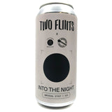 Two Flints Into The Night Imperial Stout IPA 11% (440ml can)-Hop Burns & Black