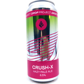 Drop Project Crush X Hazy Pale Ale 6.5% (440ml can)-Hop Burns & Black