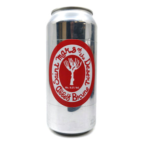St Mars Of The Desert Abbey Brune Belgian Dark Ale 9.3% (440ml can)-Hop Burns & Black