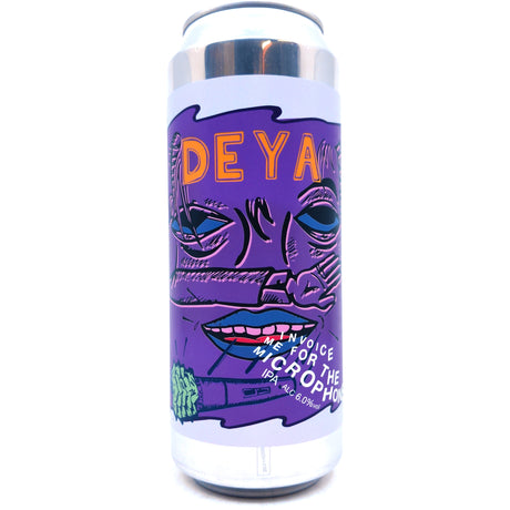 DEYA Invoice Me For The Microphone IPA 6.5% (500ml can)-Hop Burns & Black