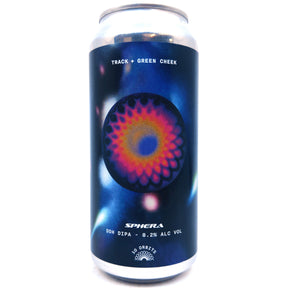 Track x Green Cheek Sphera Double IPA 8.2% (440ml can)-Hop Burns & Black