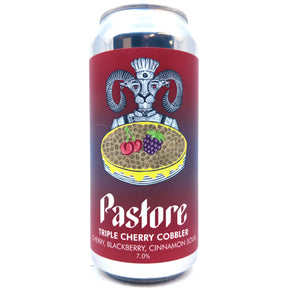 Pastore Triple Cherry Cobbler Sour 7% (440ml can)-Hop Burns & Black