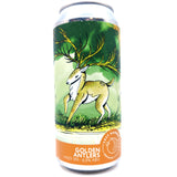 Left Handed Giant Golden Antlers IPA 6.5% (440ml can)-Hop Burns & Black