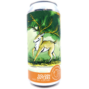 Left Handed Giant Golden Antlers IPA 6.5% (440ml can)-Hop Burns & Black