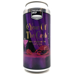 Pressure Drop Year of the Crab New England IPA 6.5% (440ml can)-Hop Burns & Black