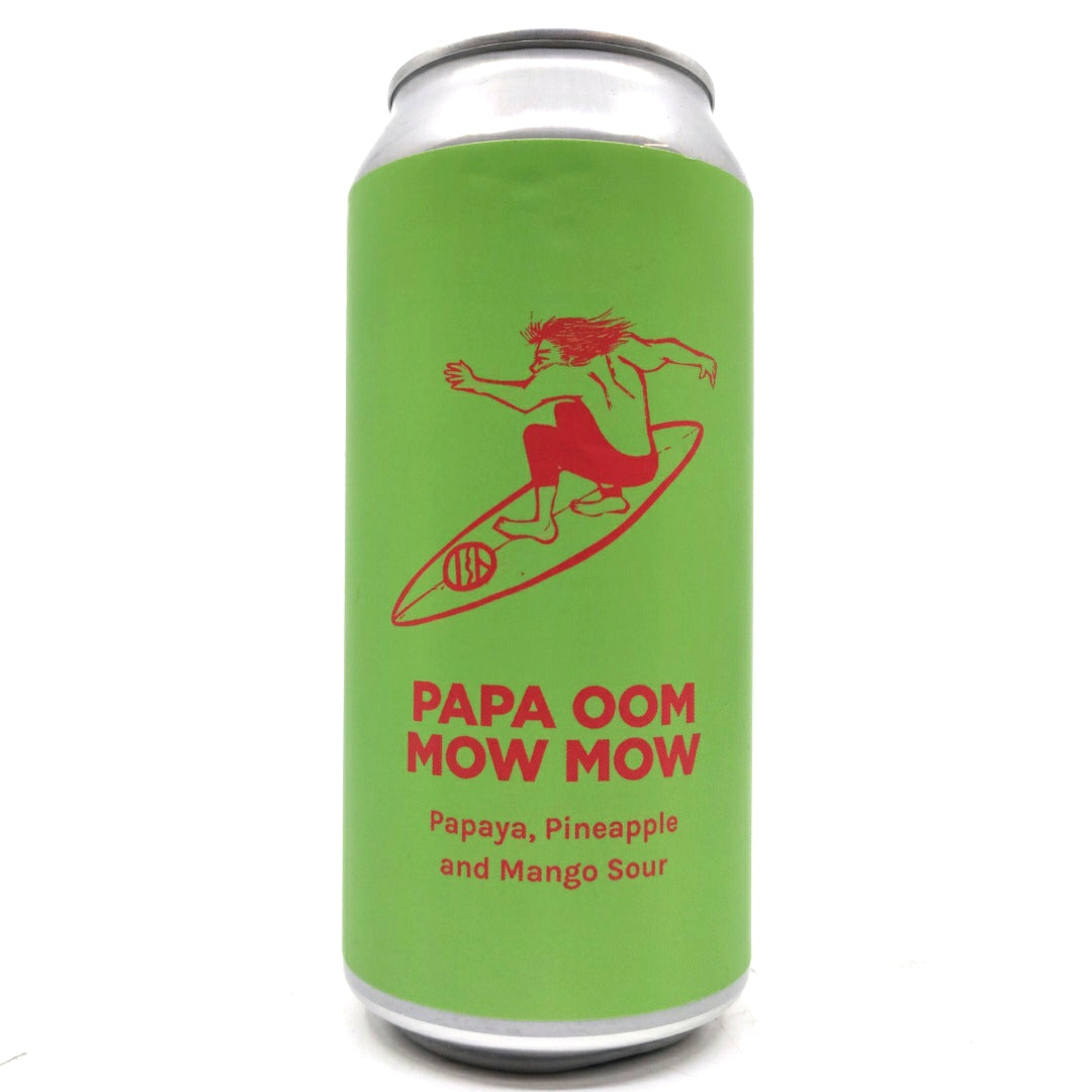 Pomona Island Papa Oom Mow Mow Sour 6% (440ml can)-Hop Burns & Black