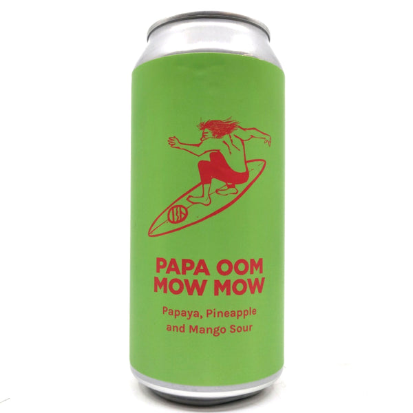 Pomona Island Papa Oom Mow Mow Sour 6% (440ml can)-Hop Burns & Black