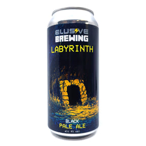 Elusive Brewing Labyrinth Black Pale Ale 4% (440ml can)-Hop Burns & Black