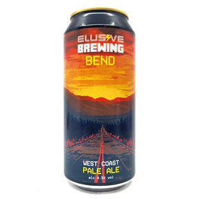 Elusive Brewing Bend West Coast Pale Ale 4.5% (440ml can)-Hop Burns & Black