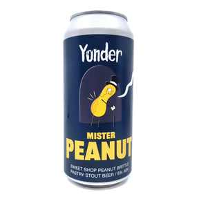 Yonder Mister Peanut Peanut Brittle Pastry Stout 8% (440ml)-Hop Burns & Black