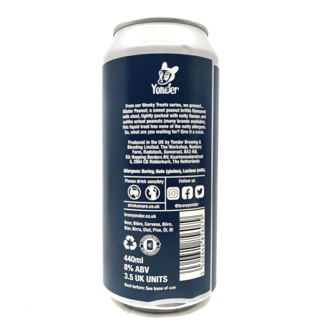 Yonder Mister Peanut Peanut Brittle Pastry Stout 8% (440ml)-Hop Burns & Black