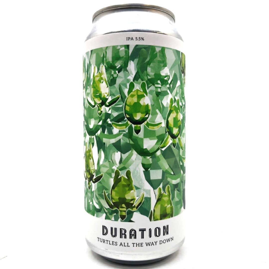 Duration Turtles All The Way Down IPA 5.5% (440ml can)-Hop Burns & Black