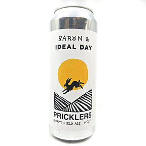 Baron Brewing x Ideal Day Pricklers Hoppy Field Ale 4.2% (500ml can)-Hop Burns & Black