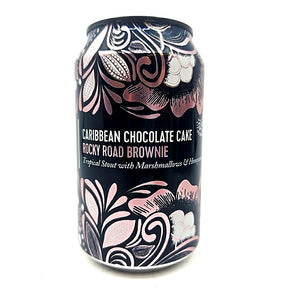 Siren x Vault City Caribbean Chocolate Cake: Rocky Road Brownie Stout 7.8% (330ml can)-Hop Burns & Black
