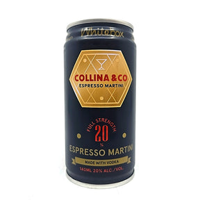 Whitebox x Collina & Co Espresso Martini 22% (100ml can)-Hop Burns & Black