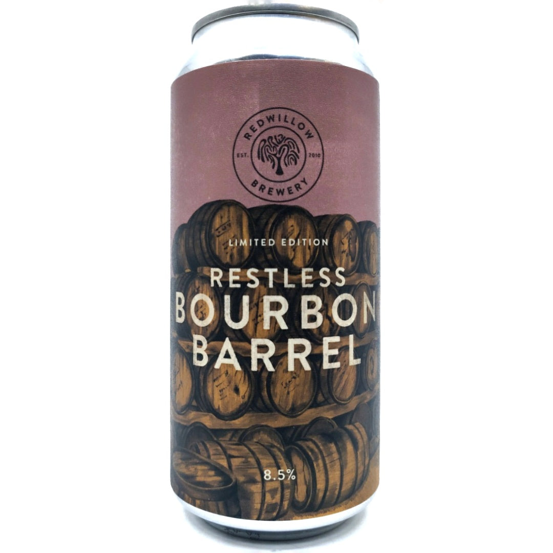 Redwillow Restless Bourbon Barrel Imperial Porter 8.5% (440ml can)-Hop Burns & Black