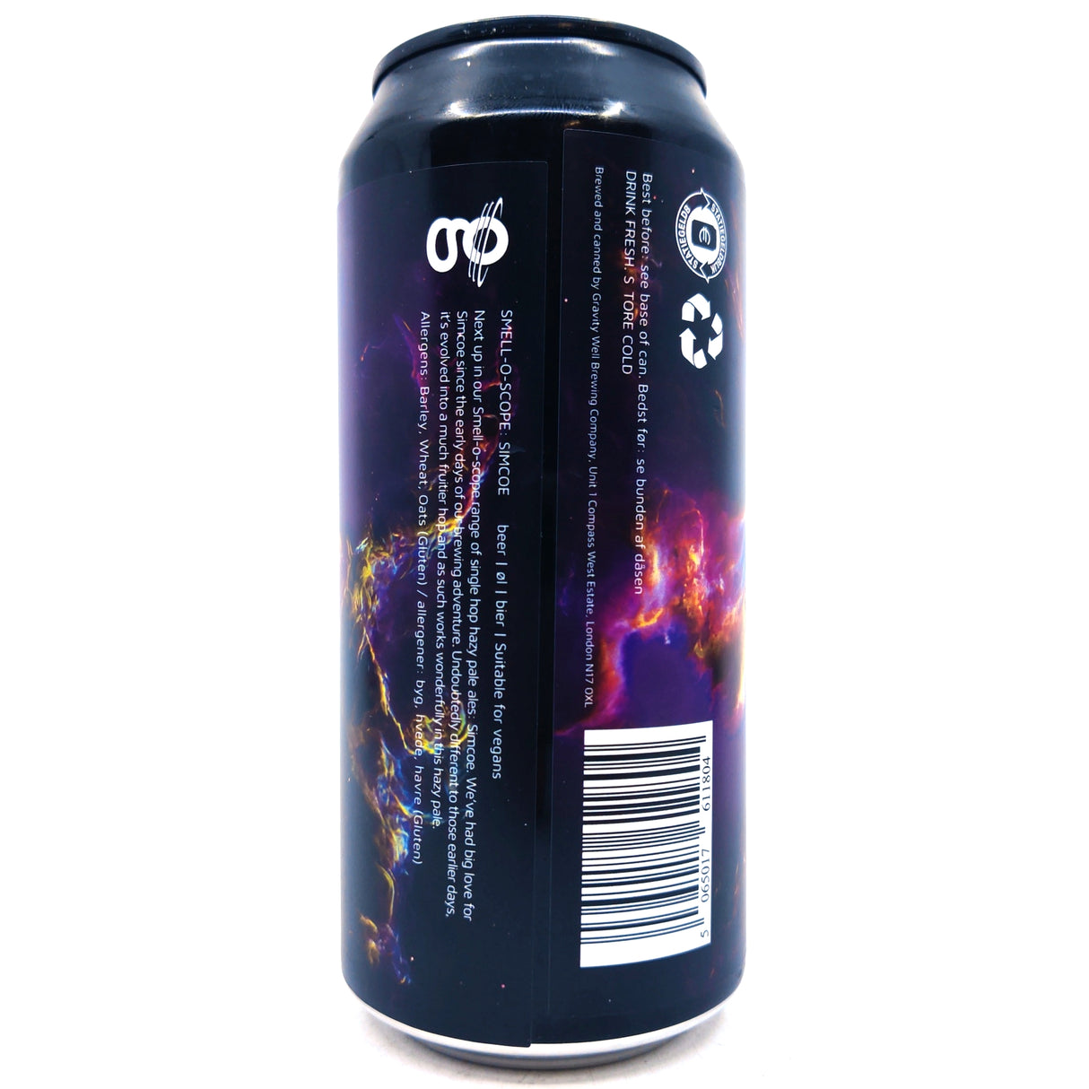 Gravity Well Smell-O-Scope Simcoe Pale Ale 5% (440ml can)-Hop Burns & Black