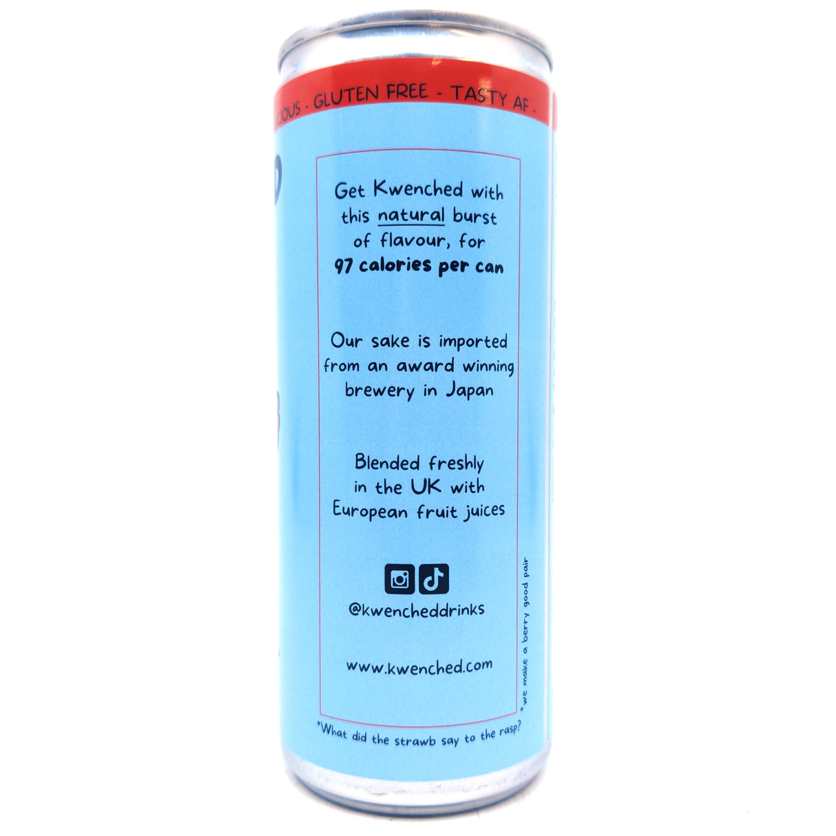 Kwenched Wild Berry Sake Cocktail 5% (250ml can)-Hop Burns & Black