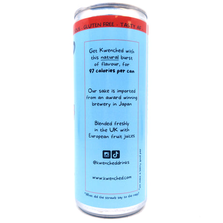 Kwenched Wild Berry Sake Cocktail 5% (250ml can)-Hop Burns & Black