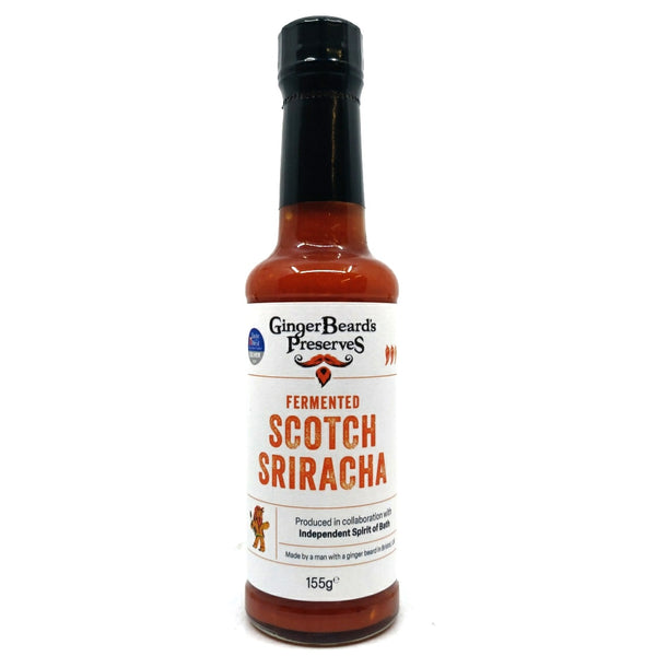 Gingerbeard's Preserves Fermented Scotch Sriracha Sauce (155g)-Hop Burns & Black