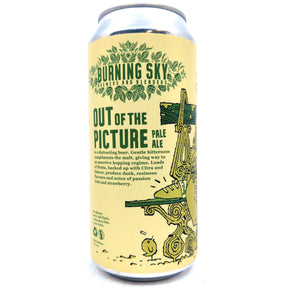 Burning Sky Out Of The Picture Pale Ale 5.4% (440ml can)-Hop Burns & Black
