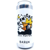 Baron Brewing Midnight Oil Porter 5.2% (500ml can)-Hop Burns & Black