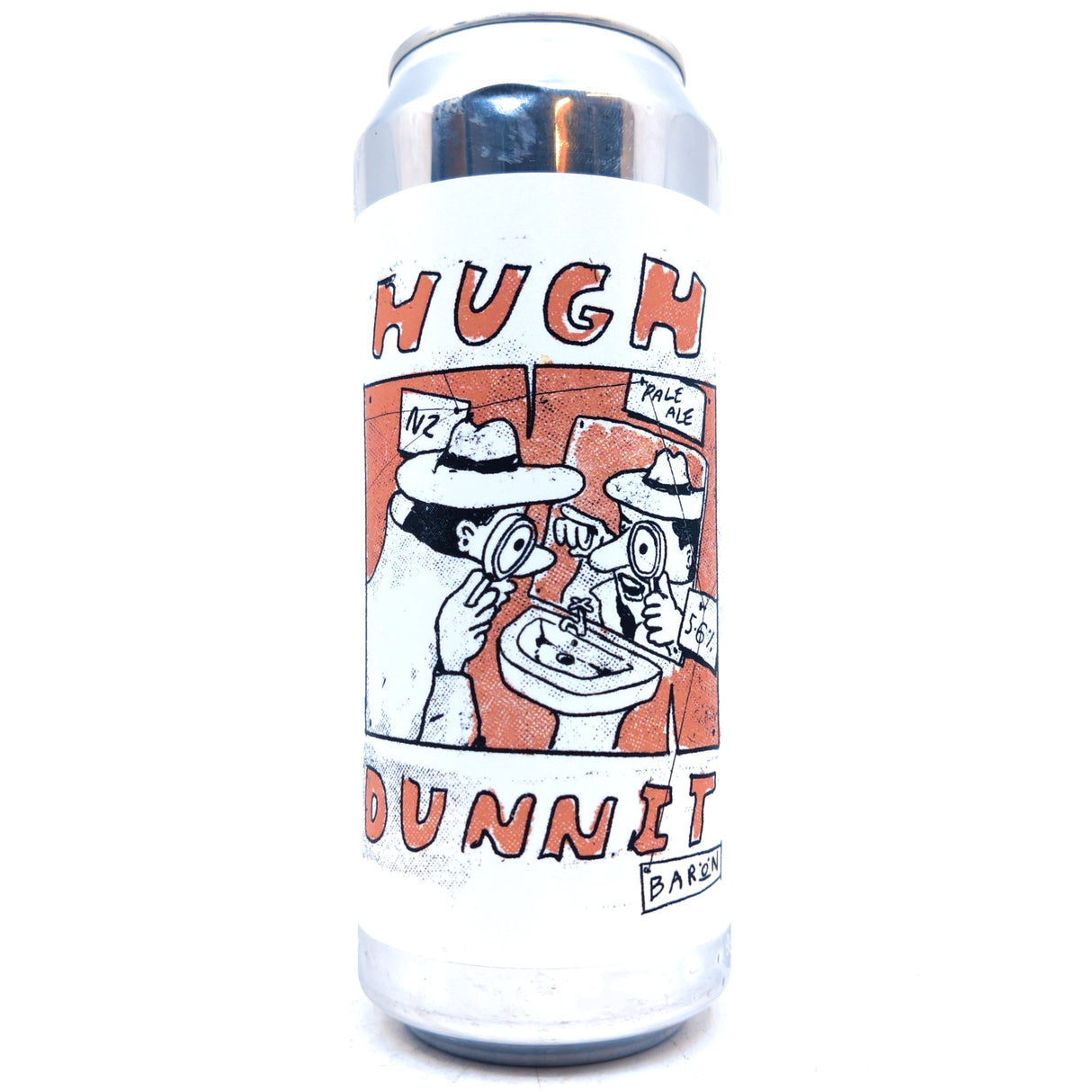 Baron Brewing Hugh Dunnit NZ Pale Ale 5.6% (500ml can)-Hop Burns & Black