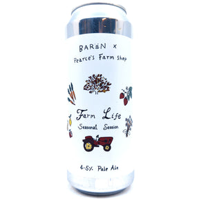 Baron Brewing Farm Life Pale Ale 4.5% (500ml can)-Hop Burns & Black