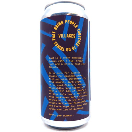 Villages Slam Dunkel 5% (440ml can)-Hop Burns & Black