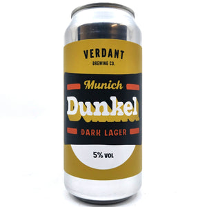 Verdant Munich Dunkel 5% (440ml can)-Hop Burns & Black