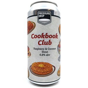 Pressure Drop Cookbook Club Raspberry & Coconut Stout 6.8% (440ml can)-Hop Burns & Black