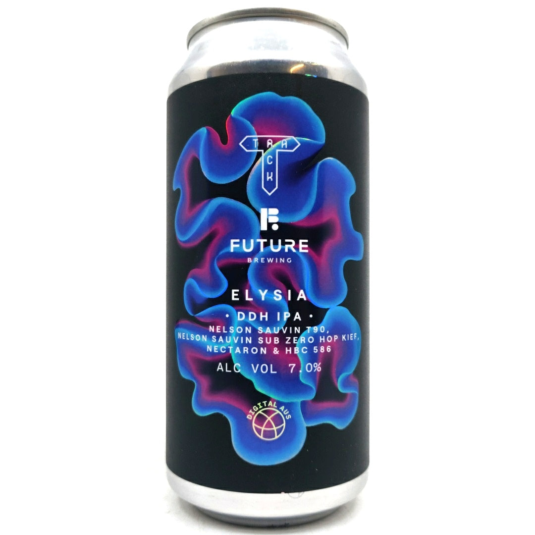 Track x Future Brewing Elysia DDH IPA 7% (440ml can)-Hop Burns & Black