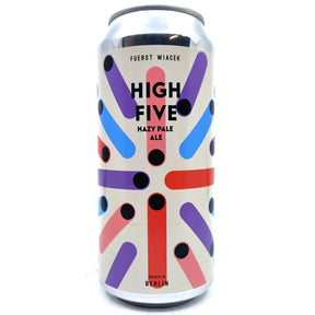 Fuerst Wiacek High Five Hazy Pale Ale 5% (440ml can)-Hop Burns & Black