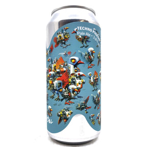 Sureshot Techno Pigeon Pale Ale 3.8% (440ml can)-Hop Burns & Black