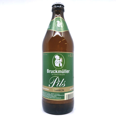 Bruckmuller Pils 5% (500ml)-Hop Burns & Black