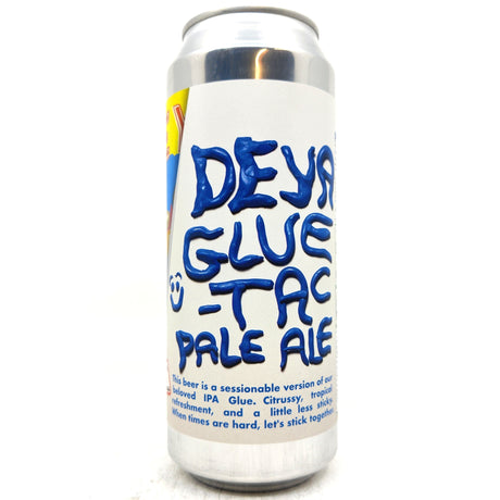 DEYA Glue-Tac Pale Ale 4% (500ml can)-Hop Burns & Black