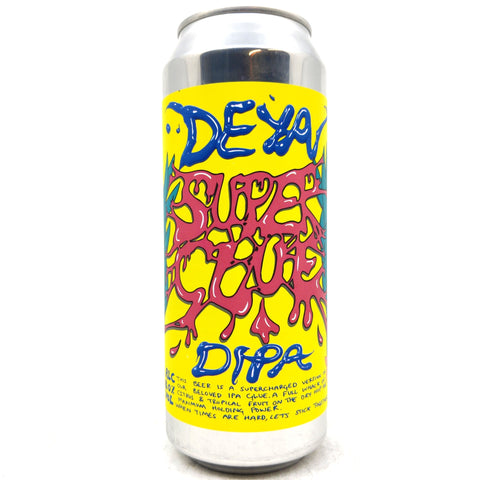 DEYA Super Glue Double IPA 6.5% (500ml can)-Hop Burns & Black