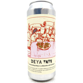DEYA x TATE Painting Drinking Eating Pale Ale 3.4% (500ml can)-Hop Burns & Black