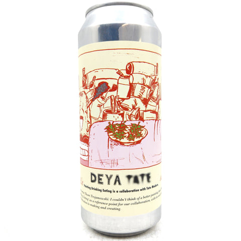 DEYA x TATE Painting Drinking Eating Pale Ale 3.4% (500ml can)-Hop Burns & Black