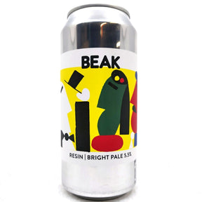 Beak Brewery Resin Bright Pale Ale 5.5% (440ml can)-Hop Burns & Black