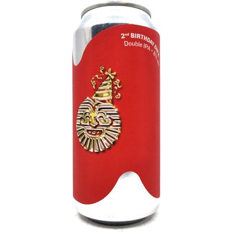 Sureshot 2nd Birthday Double IPA 8% (440ml can)-Hop Burns & Black