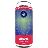Drop Project Crack US Red Ale 5% (440ml can)-Hop Burns & Black