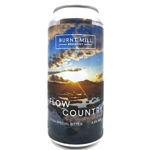 Burnt Mill Flow Country Extra Special Bitter 4.8% (440ml can)-Hop Burns & Black