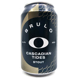 Brulo Cascadian Tides Alcohol-Free Stout 0.0% (330ml can)-Hop Burns & Black