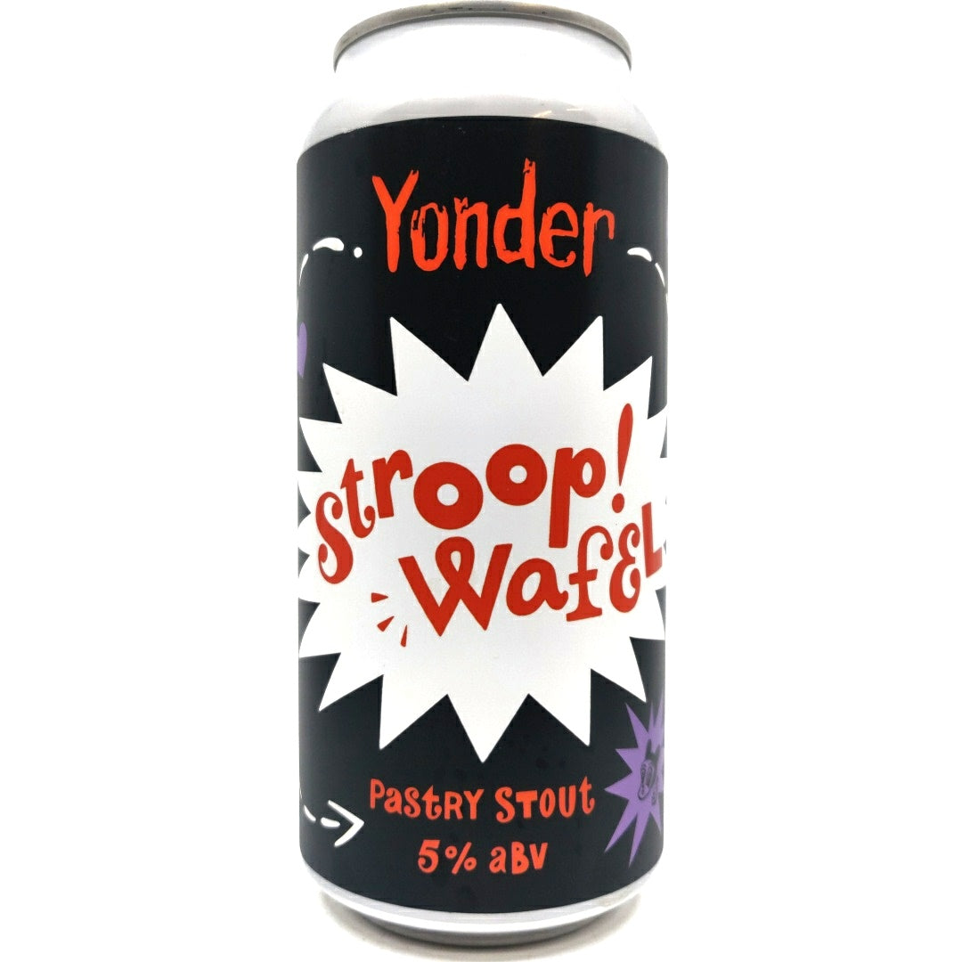 Yonder Stroop Wafel Pastry Stout 5% (440ml can)-Hop Burns & Black