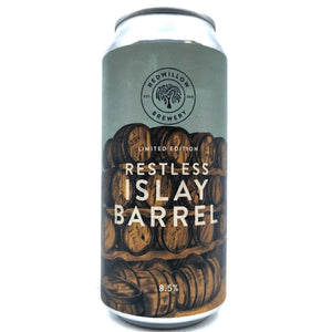 Redwillow Restless Islay Barrel Imperial Porter 8.5% (440ml can)-Hop Burns & Black