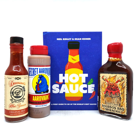 Hot Sauce Book & Sauce Pack (book + 3 sauces)-Hop Burns & Black