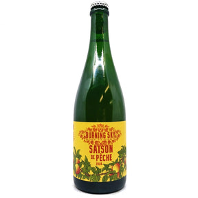 Burning Sky Saison de Peche 6.3% (750ml)-Hop Burns & Black