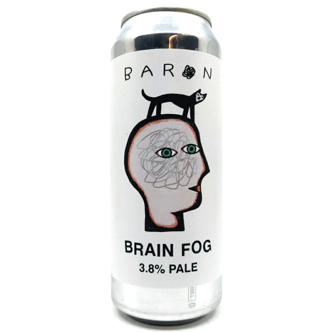 Baron Brewing Brain Fog Pale Ale 3.8% (500ml can)-Hop Burns & Black