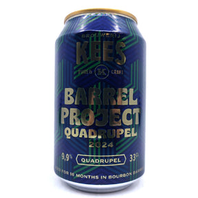 Kees x Pomona Island Barrel Project 2024 Quadrupel 9.9% (330ml can)-Hop Burns & Black